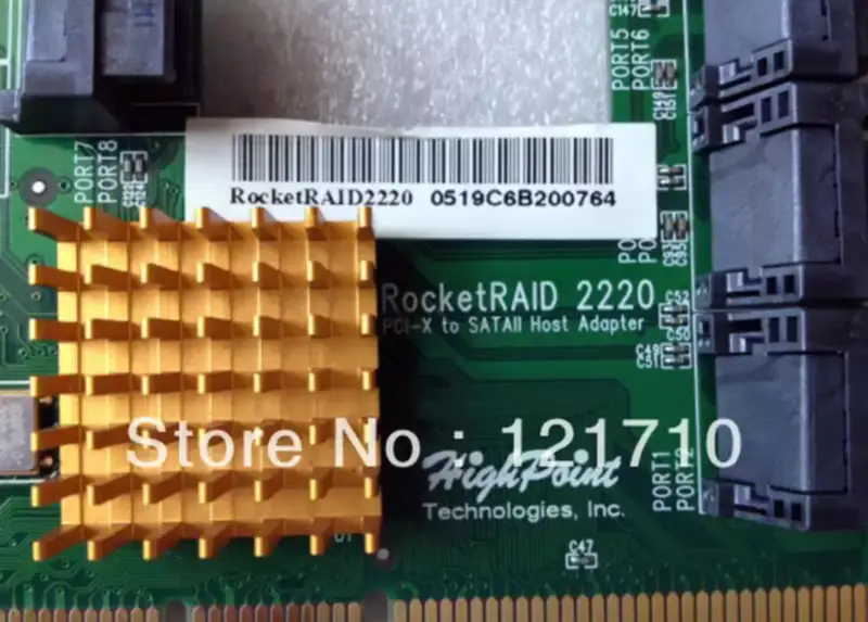 Highpoint Highpoint RocketRAID 2220 PCI-X rozhraní na SATA II Host Adapter průmyslová základní deska