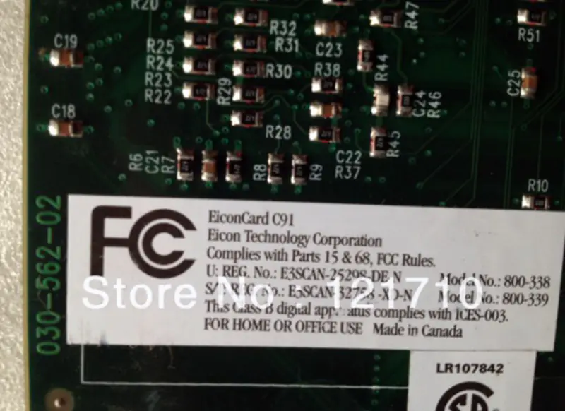 EICON EiconCard C91 ISDN terminálový adaptér PCI - ISDN BRI ST - 128 Kb/s - SDLC, HDLC, Frame Relay, sériová průmyslová základní deska