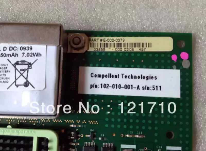 Součásti úložišť Compellent E-002-0379 102-010-001-A CARD průmyslová základní deska