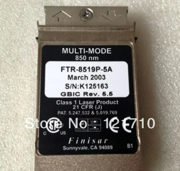 Finisar Finisar MULTI-MODE 850nm FTR-8519P-5A GBIC REV 5.5 6E081 Transceiver průmyslová základní deska
