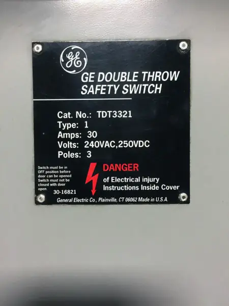 GE TDT3321