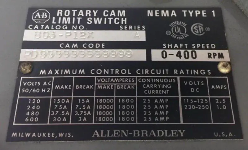 Allen-Bradley 803-P12X