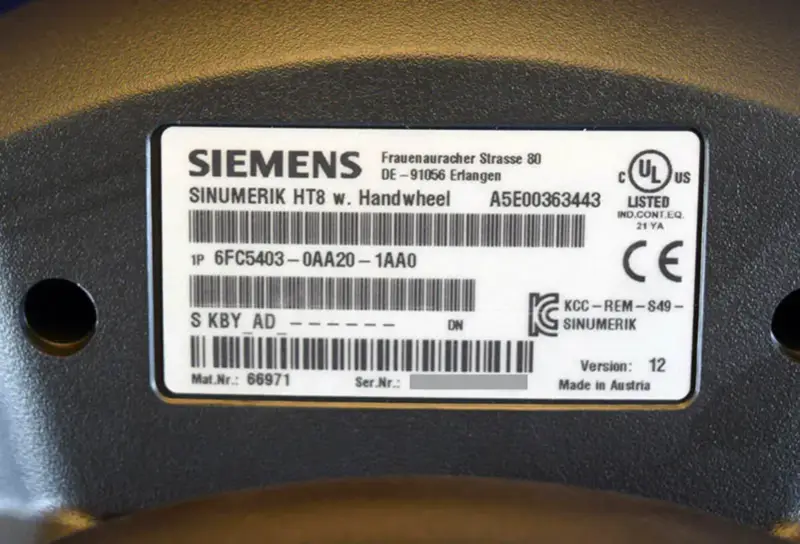Siemens 6FC5403-0AA20-1AA0