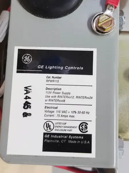 GENERAL ELECTRIC RPWR115