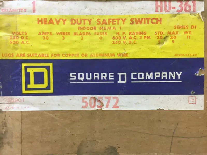 Square D HU-361