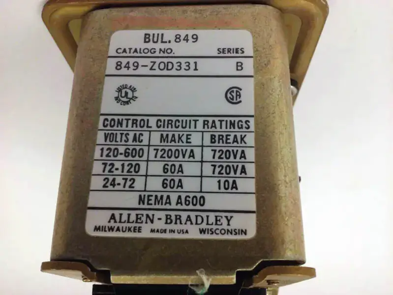 Allen-Bradley 849-ZOD331