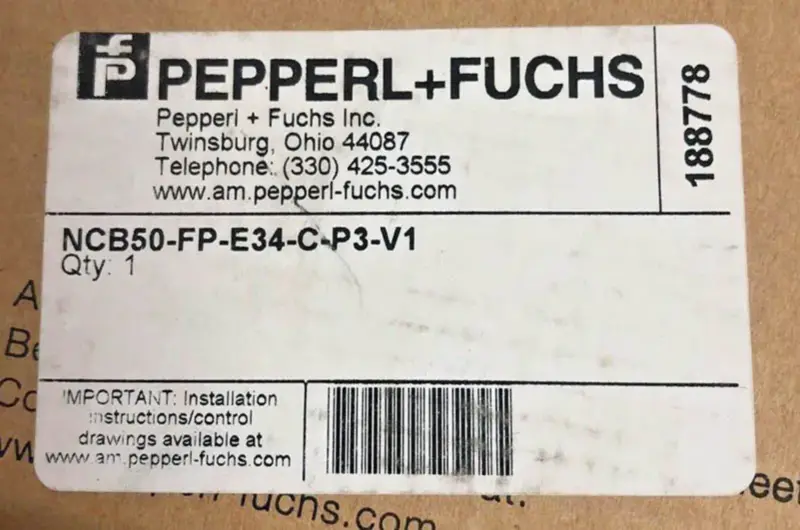 Pepperl + Fuchs NCB50-FP-E34-C-P3-V1