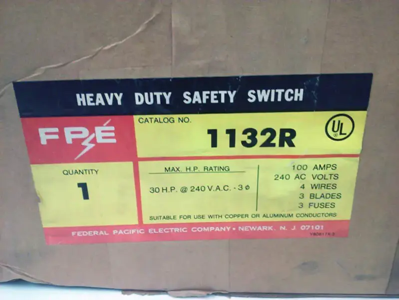 Federal Pacific 1132R