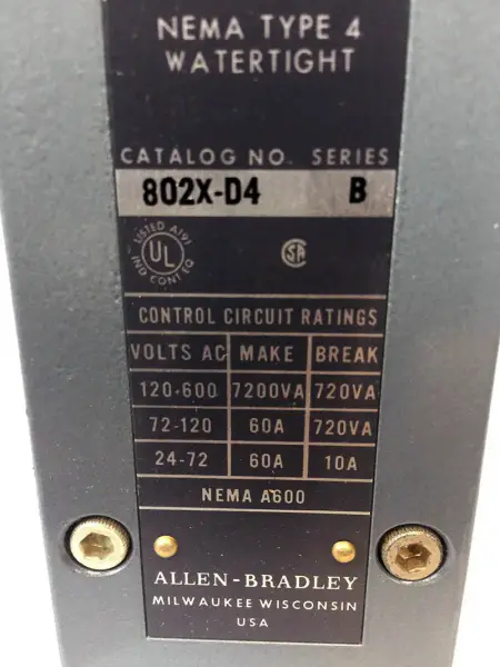 Allen-Bradley 802X-D4