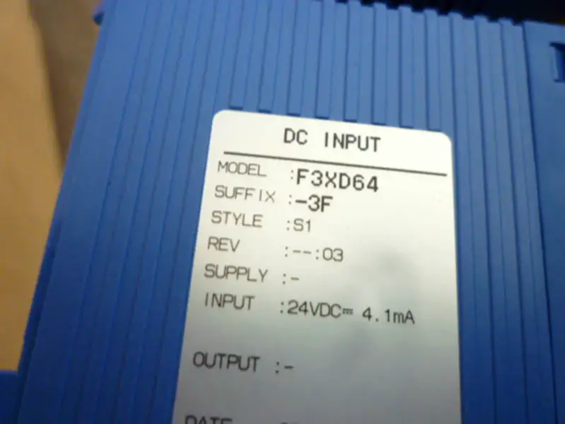 Yokogawa PLC F3XD64-3F