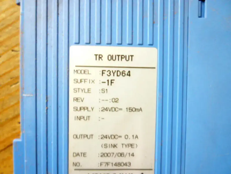 Yokogawa PLC F3YD64-1F