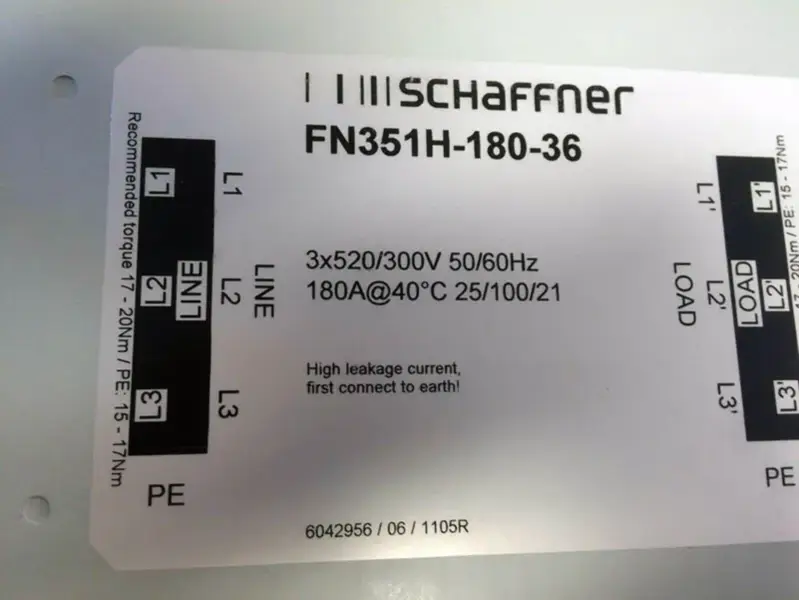 SCHAFFNER FN351H-180-36