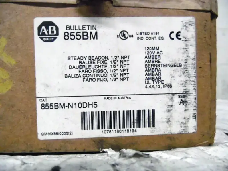 Allen-Bradley 855BM-N10DH5