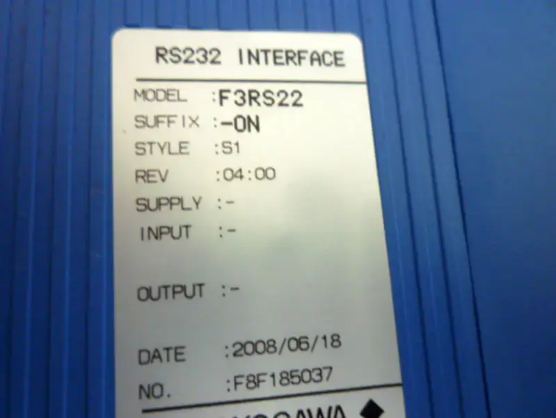 Yokogawa PLC F3RS22-0N