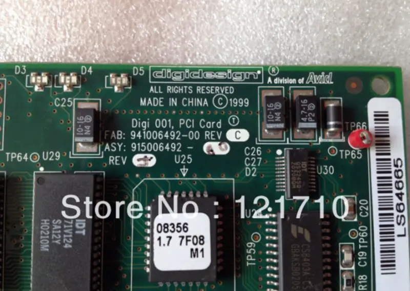 Digi Digi PCI karta Avid Pro Tools 941006492-00 REV C 915006492 deska průmyslová základní deska