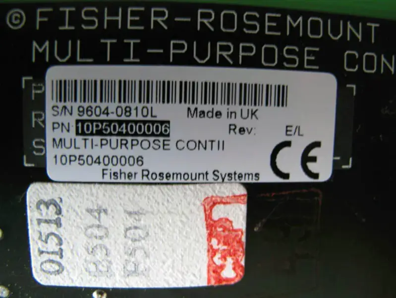 FISHER-ROSEMOUNT 10P50400006