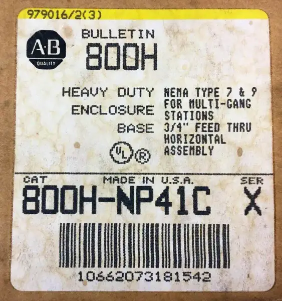 Allen-Bradley 800H-NP41C