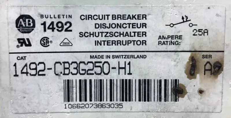 Allen-Bradley 1492-CB3-G250-H1