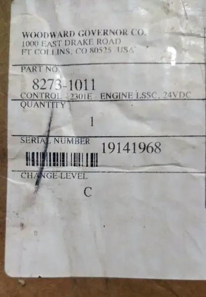 Woodward 8273-1011