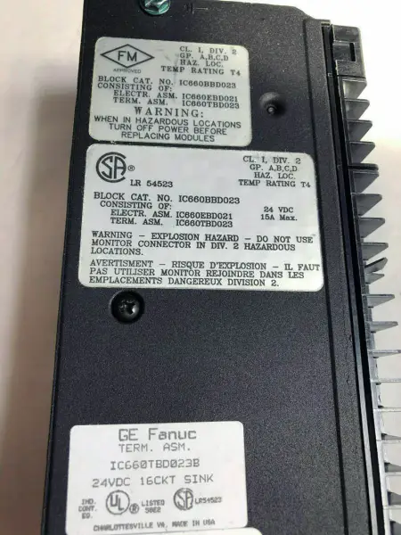 GE Fanuc IC660TBD023