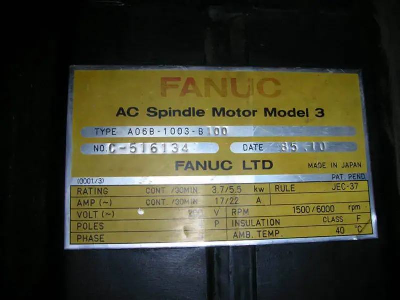 FANUC A06B-1003-B100 FANUC
