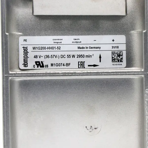 EBM-PAPST W1G200-HH01-52 48V 225*225*80cm M1G074-BF odsávací ventilátor