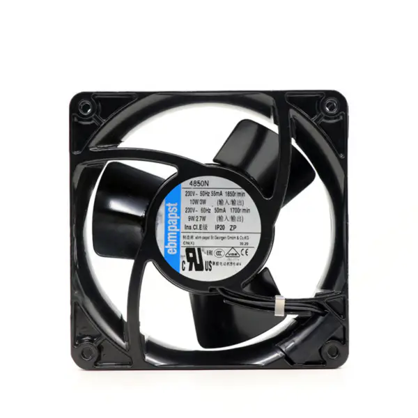 4850N originální ebmpapst 120*120*38mm 230V 10 9W celokovový tichý nízkootáčkový chladicí ventilátor