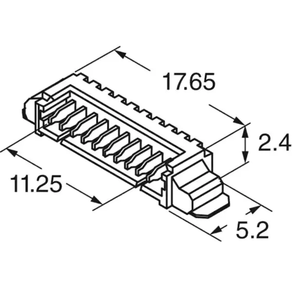ic kusovník elektronických součástek Servisní konektor Header pravý úhel 3 pozice 0,049 Molex 0532610371