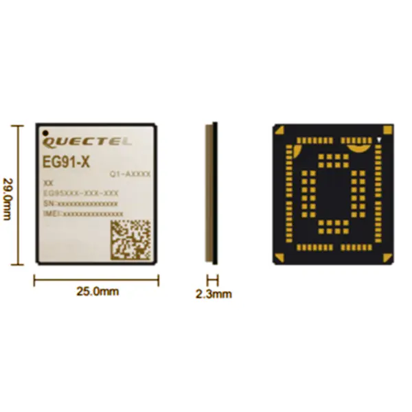 Quectel LTE 4G GSM GPRS IOT WIFI MODUL řady EG91 Cat1 LTE NB-IoT M2M 4G síťový modul EG91-E EG91-EX EG91-NA