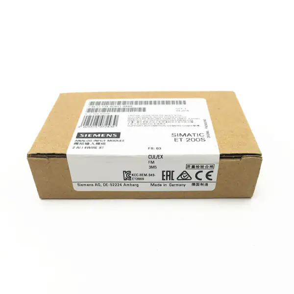 Siemens Simatic S7 ET200S PLC Analogový modul proudového vstupu 6ES7 134-4GB11-0AB0 Package Industrial Ect DE