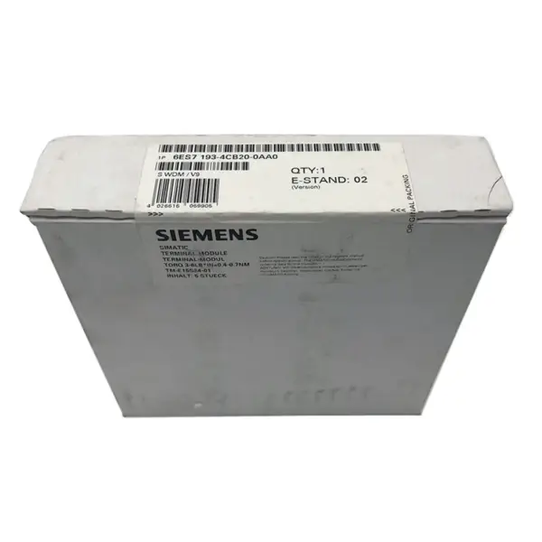 Siemens Simatic S7 ET200S TM-E15S24-01 Svorkovnice 6ES7 193-4CB20-0AA0
