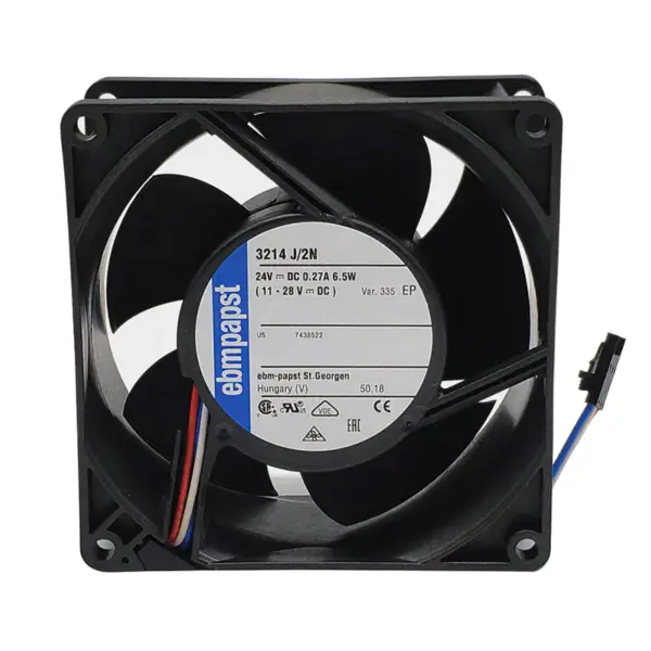Ebmpapst 3214J /2N 24V 6,5W 92*92*38mm 600RPM 1300m3/h Kuličkový ložiskový invertorový ventilátor 3214J/2N-335