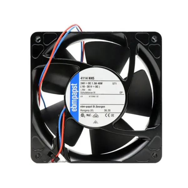 ebmpapst 4114NH5 24VDC 1,9A 46W ultra-velkoobjemový násilný ventilátor