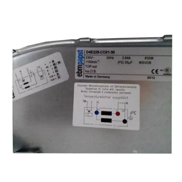 Ventilátor Ebmpapst D4E225-CC01-57