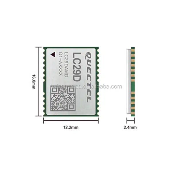 Dvoupásmový modul GNSS s podporou více hvězdic SDK AGNSS RTK/DR s vestavěným LNA pro lepší citlivost GNSS LC29D