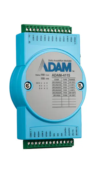 Advantech ADAM-4115 6RTD Robustní Modbus RS-485 Remote I/O