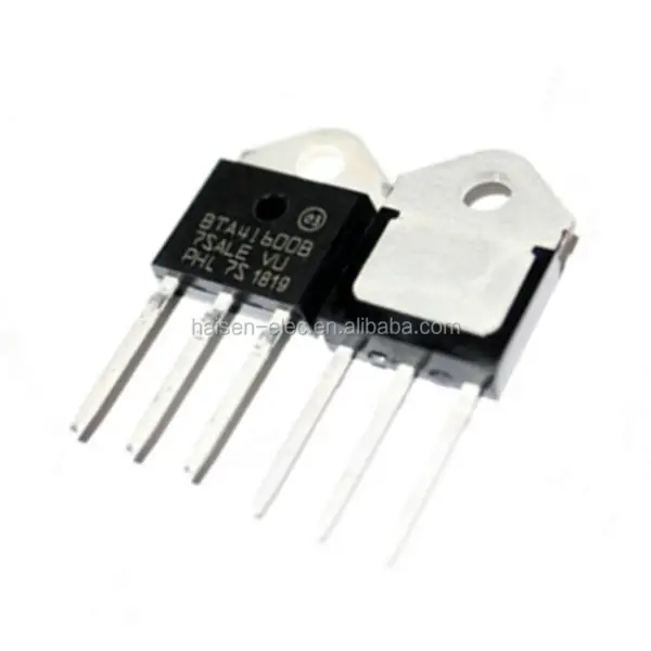 Integrované obvody Tyristory - TRIAC 600V 40A Through Hole TO-3P IC Chip BTA41-600B