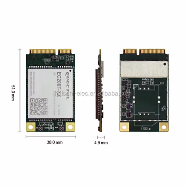 modul LTE kategorie 4 se standardní kartou Mini Card pro aplikace M2M a IoT EC200T-CN Mini PCIe