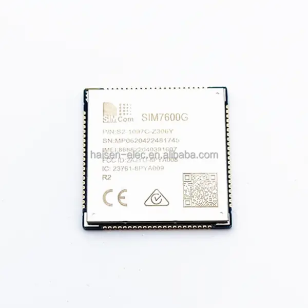 Modul LTE Cat 1 podporuje režimy bezdrátové komunikace podporuje LTE-TDD/ LTE-FDD/HSPA+/GSM/GPRS/EDGE Simcom Sim7600G R2