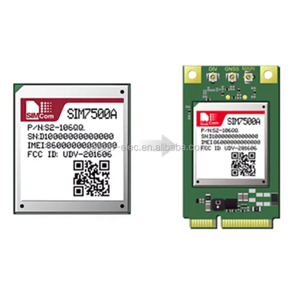 SIMCOM SIM7500X vícepásmový bezdrátový komunikační modul GNSS GPRS Modul SIM7500E SIM7500A SIM7500V SIM7500JE SIM7500SA