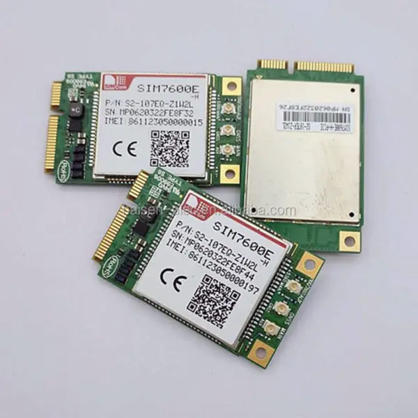 Modul LTE CAT4 SIM7600E-PCIE Mini PCIE adaptér s nejnovějším firmwarem datasheet hardwarové provedení SIM7600G-PCIE