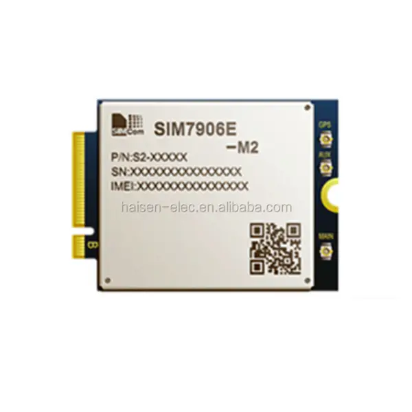 SIMCOM SIM7906E-M2 modul M.2 Multi-Band LTE CAT6 LTE-FDD/LTE-TDD/HSPA+ GNSS bezdrátové M2M moduly SIM7906E