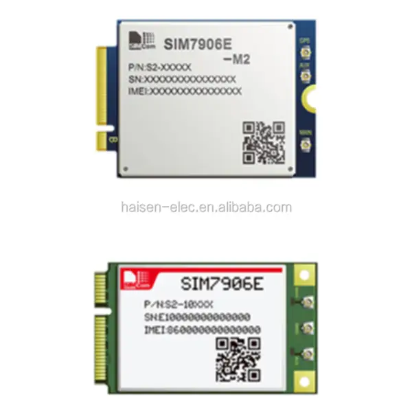 SIMCOM SIM7906E-M2 modul M.2 Multi-Band LTE CAT6 LTE-FDD/LTE-TDD/HSPA+ GNSS bezdrátové M2M moduly SIM7906E