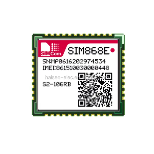 SIM868 GSM/GPRS+GNSS modul 2G 1800MHz 900MHz 85,6kbps SMD SIMCOM SIM868E