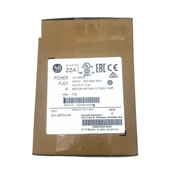 Rockwell automation Allen bradley invertor 22A-D2P3N104