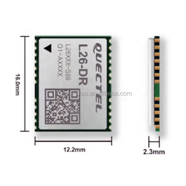 Quectel L26-DR L26DR GNSS modul GPS GLONASS BeiDou Galileo a QZSS signály Podpora DGPS SBAS L26UDR-S89 L26ADR-S89