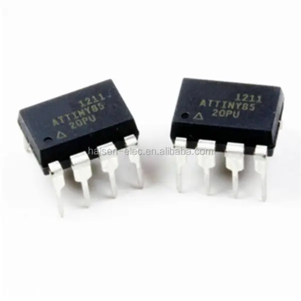 8bitový mikrokontrolér s 2/4/8KBajty programovatelné paměti Flash v systému ATTINY85 20MHz 8KB FLASH 8-PDIP ATTINY85-20PU