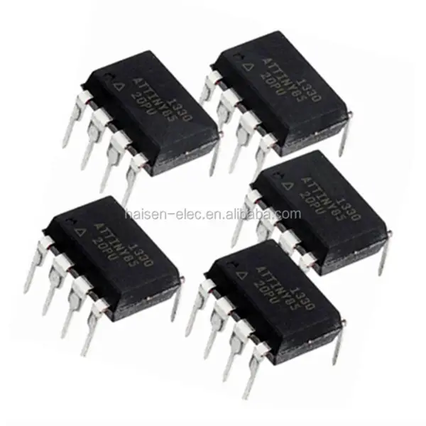 8bitový mikrokontrolér s 2/4/8KBajty programovatelné paměti Flash v systému ATTINY85 20MHz 8KB FLASH 8-PDIP ATTINY85-20PU
