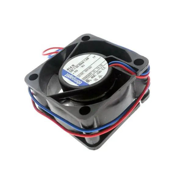 Ebm papst 414H velikost 40 x 40 x 20 mm 24 V DC průtok vzduchu 13,5 m3/h 8100 ot/min Axiální ventilátor s kuličkovými ložisky pro chlazení skříní