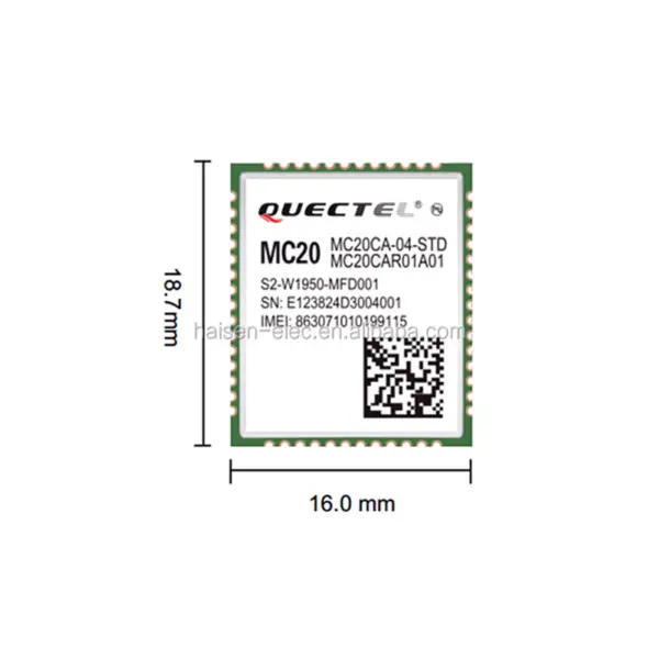 Quectel MC20 LCC GPRS+GPS+BD Modul MC20ECA-04-BLE Otevřený CPU modul MC20E